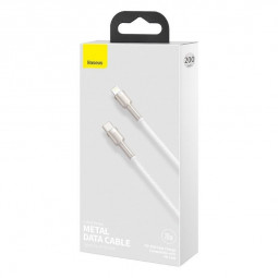 Кабель-зарядка Type-C на Lighting Baseus Cafule 20W 2м (CATLJK-B02) белый