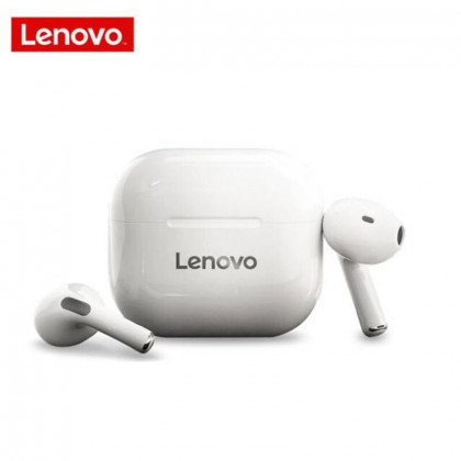Беспроводные наушники TWS Lenovo LP40 IPX4/BT5.0/40mAh (300mAh)/5ч белые