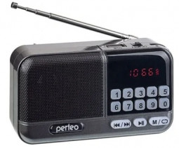 Портативный радиоприемник Perfeo Aspen 3Вт/FM/AUX/USB/MicroSD (PF_B4060) коричневый