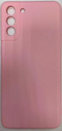Накладка для Samsung Galaxy S21+ Silicone cover без логотипа светло-розовая