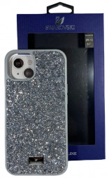 Накладка для i-Phone 13 6.1" Swarovski серебристый