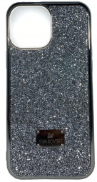Накладка для i-Phone 12/12 Pro 6.1" Swarovski серебристый