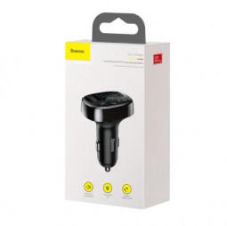 FM трансмиттер Baseus T Shaped S-09A PPS Fast Charger (CCMT000001) черный