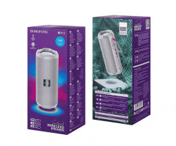 Bluetooth колонка Borofone BR15 BT5.0/1200mAh/4ч/10Вт/TF/AUX/USB серая