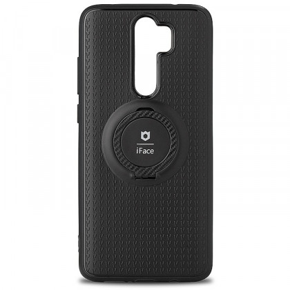 Чехол-накладка для Xiaomi Redmi 9 силикон iface с держателем чёрный
