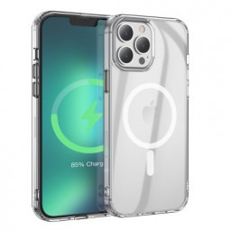 Накладка для i-Phone 13 Pro Max Hoco Magnetic series силикон прозрачный