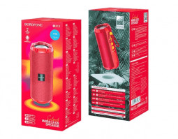Bluetooth колонка Borofone BR15 BT5.0/1200mAh/4ч/10Вт/TF/AUX/USB красная