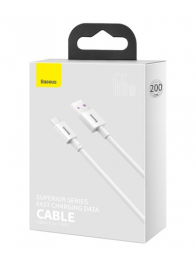 Baseus Superior Series Fast Charging Data Cable USB to Type-C 66W 2m White
