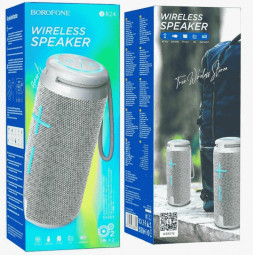 Bluetooth колонка Borofone BR24 BT5.1/1200mAh/2ч/10Вт/TF/FM серая