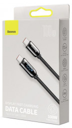 Кабель-зарядка Type-C на Type-C Baseus Display 100W 1м (CATSK-B01) черный