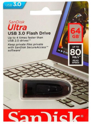 3.0 USB флеш накопитель SanDisk CZ48 Cruzer Ultra 64GB (SDCZ48-064G-U46)