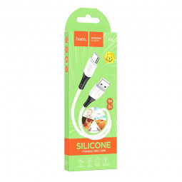 Usb Кабель-зарядка Type-C Hoco X82 3A 1м мягкий силиконовый белый