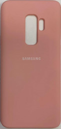 Накладка для Samsung Galaxy S9 Plus Silicone cover розовая