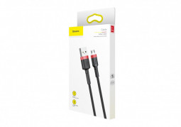Usb Кабель-зарядка Micro Baseus Cafule 1м (CAMKLF-B91) красно-чёрный