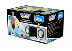 Акустическая система 2.0 Smartbuy Mini (SBA-2800) 2х2.5Вт пластик серебристая