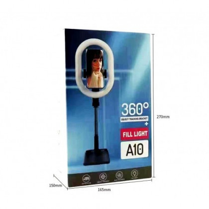 Светодиодная кольцевая лампа для селфи A10 Fill Light черная