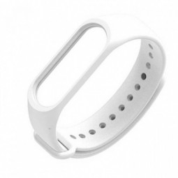 Ремешок для Xiaomi Mi Band 5 силиконовый белый