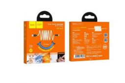 Usb Кабель-зарядка Micro Hoco X21 Plus 2.4A 2м мягкий силиконовый белый