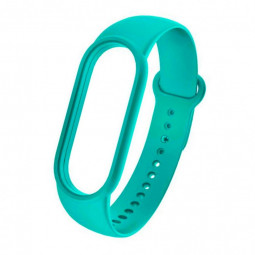 Ремешок для Xiaomi Mi Band 5 силиконовый бирюзовый