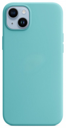 Чехол-накладка  i-Phone 14 Silicone icase  №21 тёмно-бирюзовая