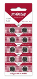 Батарейка часовая Smartbuy AG10-10B (100/2000) (SBBB-AG10-10B)