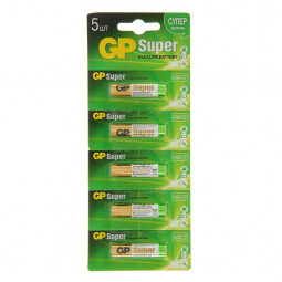 Батарейка алкалиновая GP Super AAA/LR03/BL5