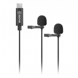 Boya BY-M3D Digital Dual Lavalier Microphones Type-C devices