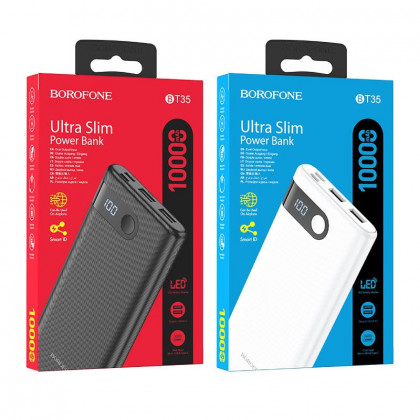 Powerbank Borofone BT35 10000mAh 2USB белый