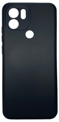 Накладка для Xiaomi Redmi A1+ Silicone cover без логотипа черная