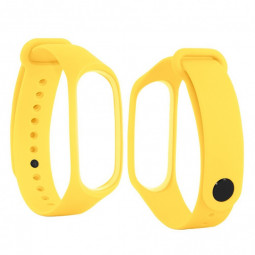 Ремешок для Xiaomi Mi Band 5 силиконовый желтый