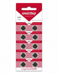 Батарейка часовая Smartbuy AG8-10B (200/2000) SBBB-AG8-10B