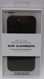 Накладка для i-Phone 14 K-Doo Air Carbon пластик чёрная