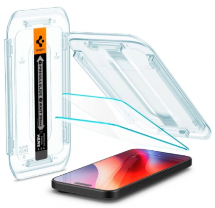 Защитное стекло для i-Phone 16 Pro Max 6.7" Spigen Glas.tR EZ Fit (AGL07907) (2шт) прозрачное