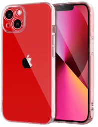 Чехол-накладка силикон 2.0мм i-Phone 13 Mini прозрачный с закрытой камерой тех.пак