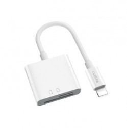 OTG Lightning (папа) на microSD/TF Yesido GS11 серебристый