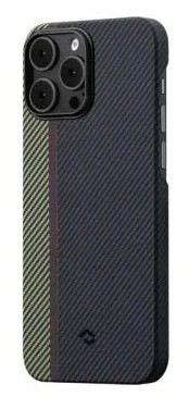 Накладка для i-Phone 14 Pro 6.1" Pitaka Magez Case 3 чёрно-зелёная