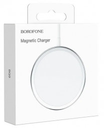Беспроводное зарядное устройство Borofone BQ9 Pro QI 15W серебристое