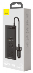 Автомобильное заряд. устр. Baseus In-Car Inverter 150W 2-220V/1USB/1C (CRNBQ-A01) чёрное