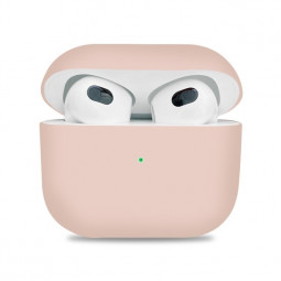 Силиконовый чехол для AirPods 3 пудро