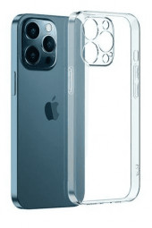 Чехол-накладка силикон 2.0мм i-Phone 13 Pro прозрачный с закрытой камерой тех.пак