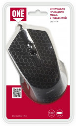 Мышь проводная с подсветкой Smartbuy ONE 334 (SBM-334-K) черная