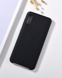 Чехол-накладка для Samsung Galaxy A2 Core силикон матовый чёрный