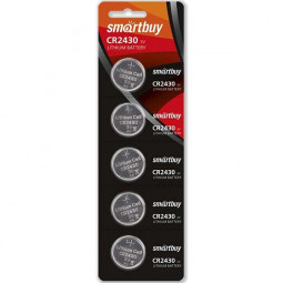 Литиевый элемент питания Smartbuy CR2430/5B (100/2000) SBBL-2430-5B