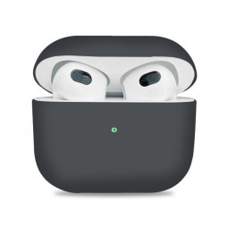 Силиконовый чехол для AirPods 3 тёмно-серый
