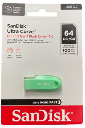 3.2 USB флеш накопитель SanDisk 64GB SDCZ550-064G-G46 Ultra Curve чёрный