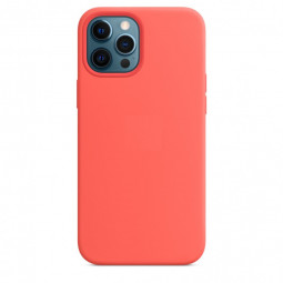 Чехол-накладка  i-Phone 12 Pro Max Silicone icase  №39 тёмно-розовая