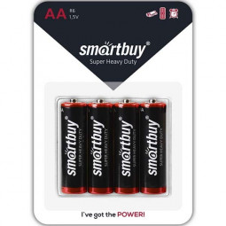 Батарейка солевая Smartbuy R6/4B (48/960)  (SBBZ-2A04B)