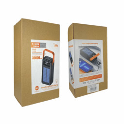Powerbank Flash Chrging Solar Energy 30000mAh 4USB/1USB-C 18W/20W черный
