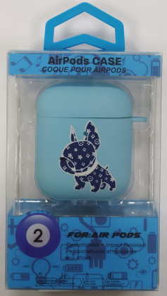 Силиконовый светящийся в темноте чехол для AirPods 1/2 Luxo Kaws рисунок №7