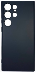 Накладка для Samsung Galaxy S23 Ultra Silicone cover без логотипа черная